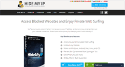 Desktop Screenshot of hide-my-ip.com