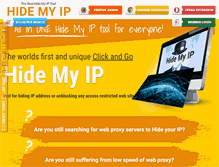 Tablet Screenshot of hide-my-ip.org